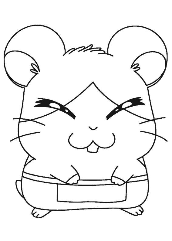 Disegno da colorare: Hamtaro (Cartoni animati) #39973 - Pagine da Colorare Stampabili Gratuite