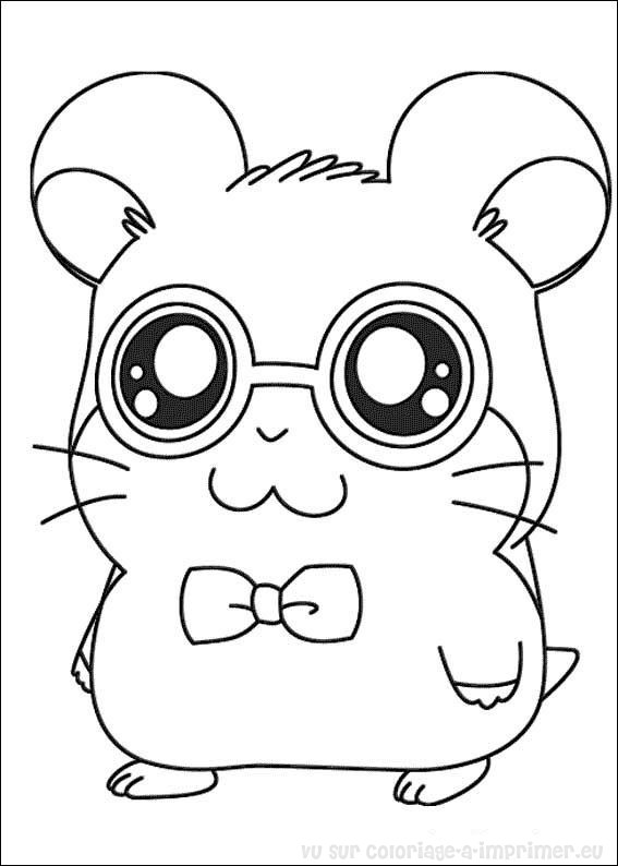 Disegno da colorare: Hamtaro (Cartoni animati) #39985 - Pagine da Colorare Stampabili Gratuite