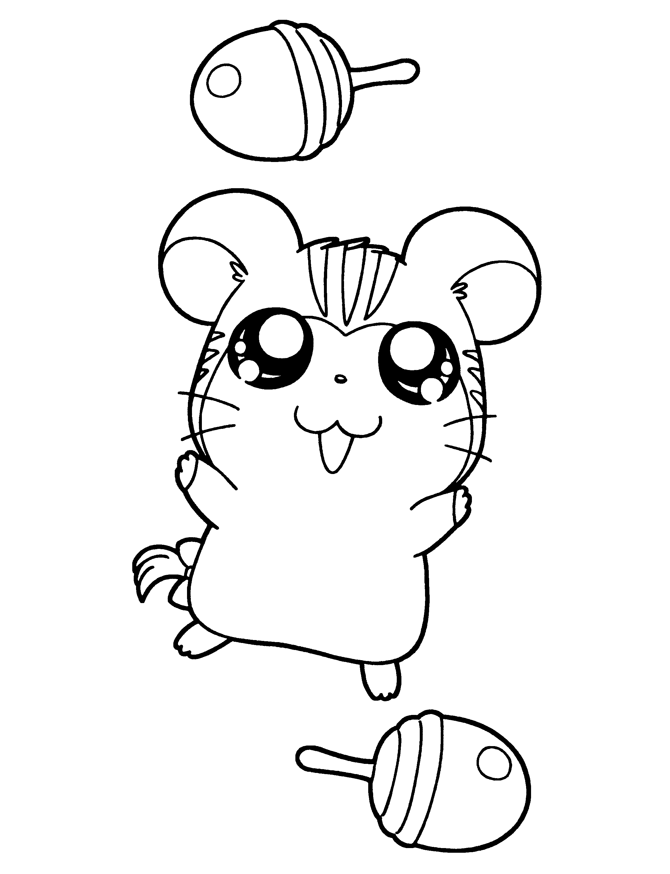 Disegno da colorare: Hamtaro (Cartoni animati) #39987 - Pagine da Colorare Stampabili Gratuite