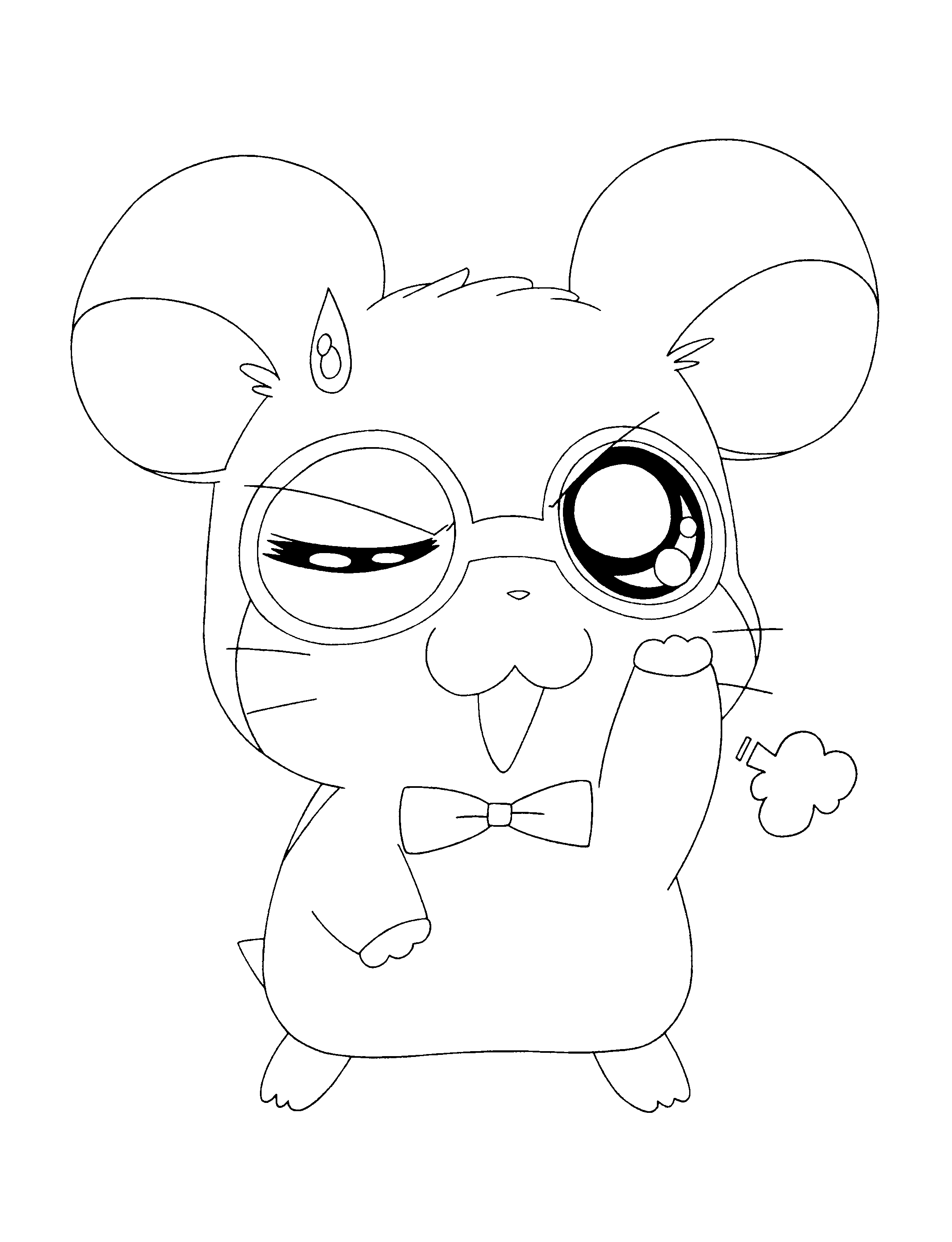 Disegno da colorare: Hamtaro (Cartoni animati) #39988 - Pagine da Colorare Stampabili Gratuite