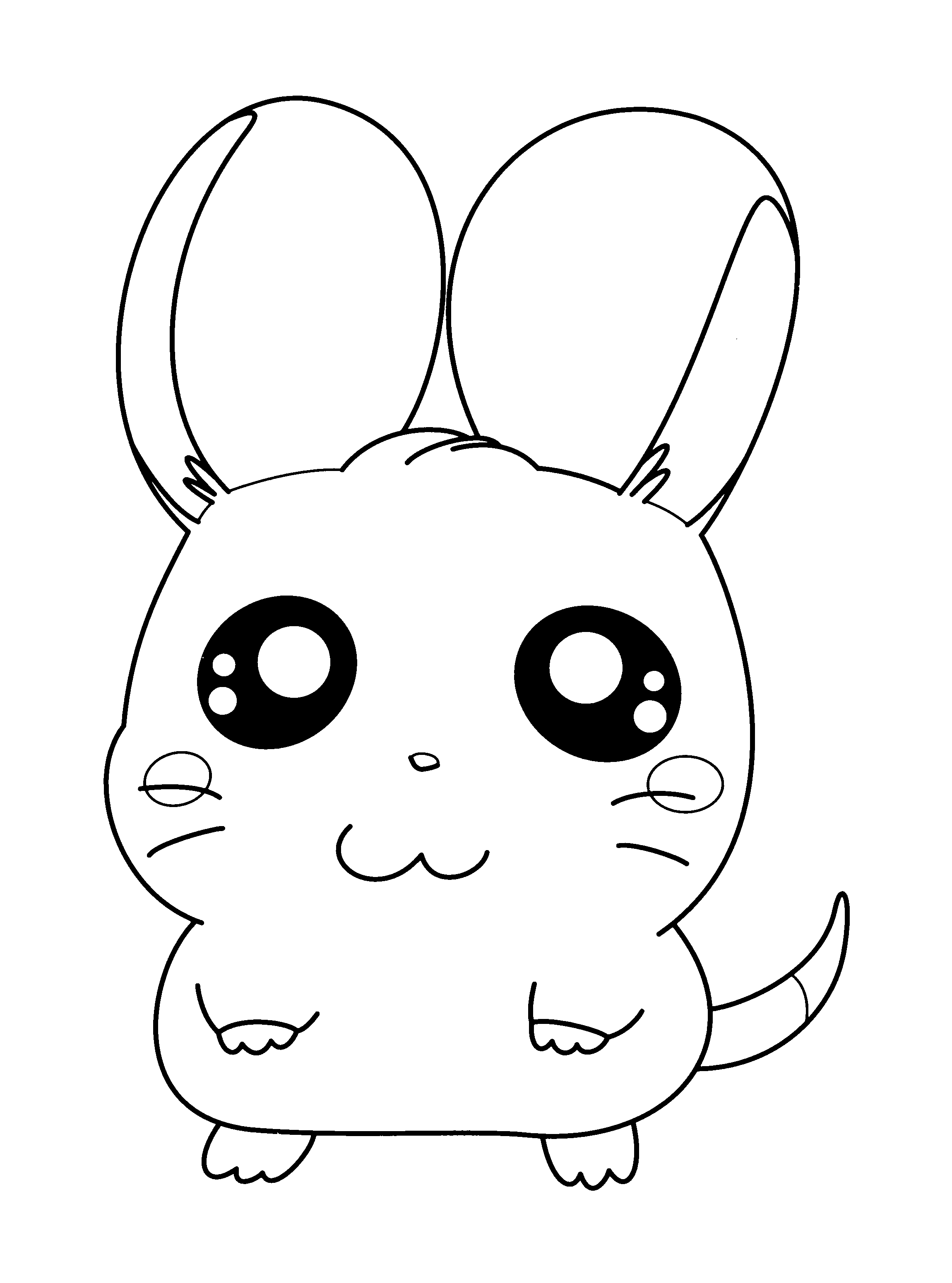 Disegno da colorare: Hamtaro (Cartoni animati) #39993 - Pagine da Colorare Stampabili Gratuite