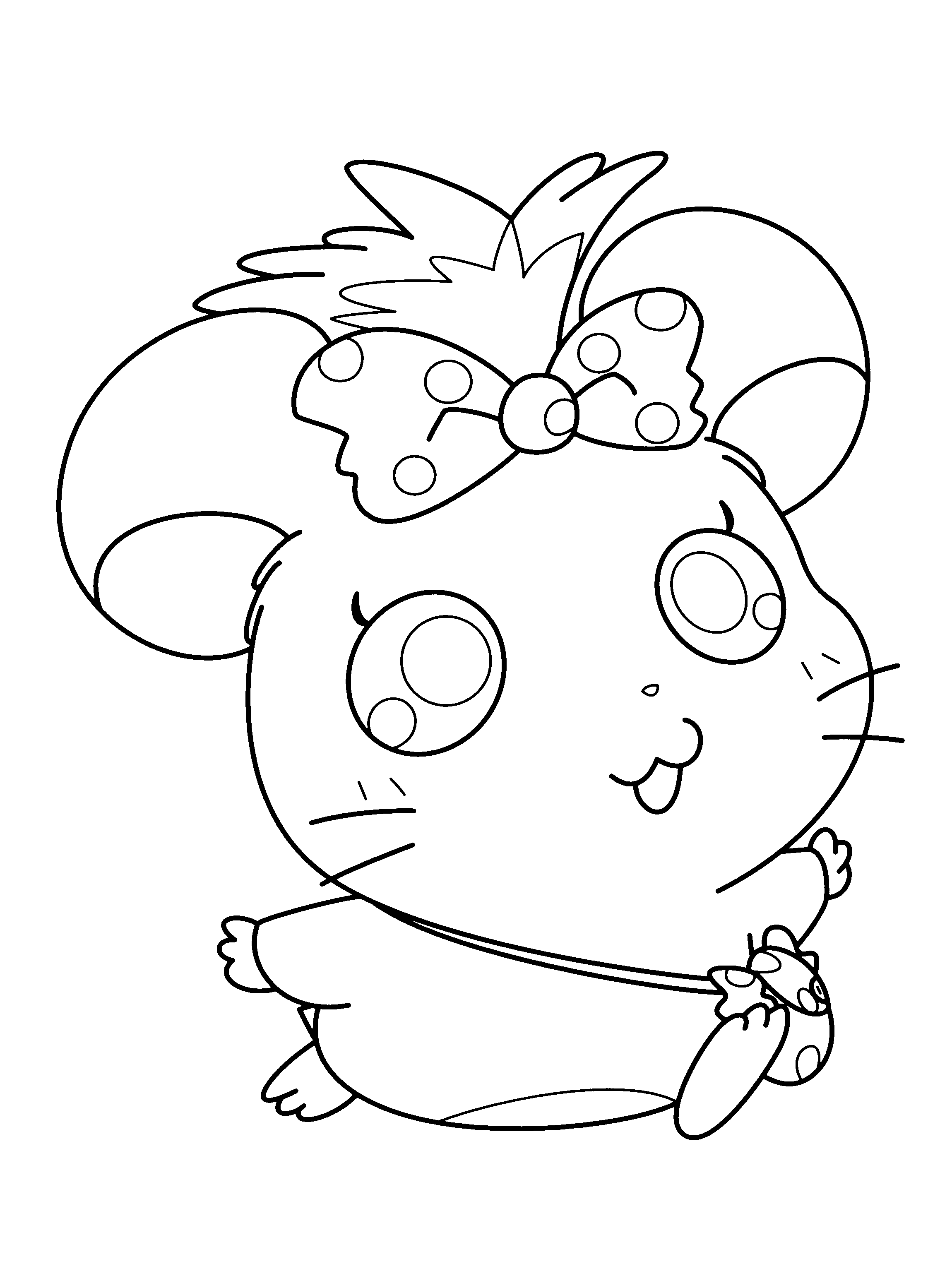 Disegno da colorare: Hamtaro (Cartoni animati) #39996 - Pagine da Colorare Stampabili Gratuite