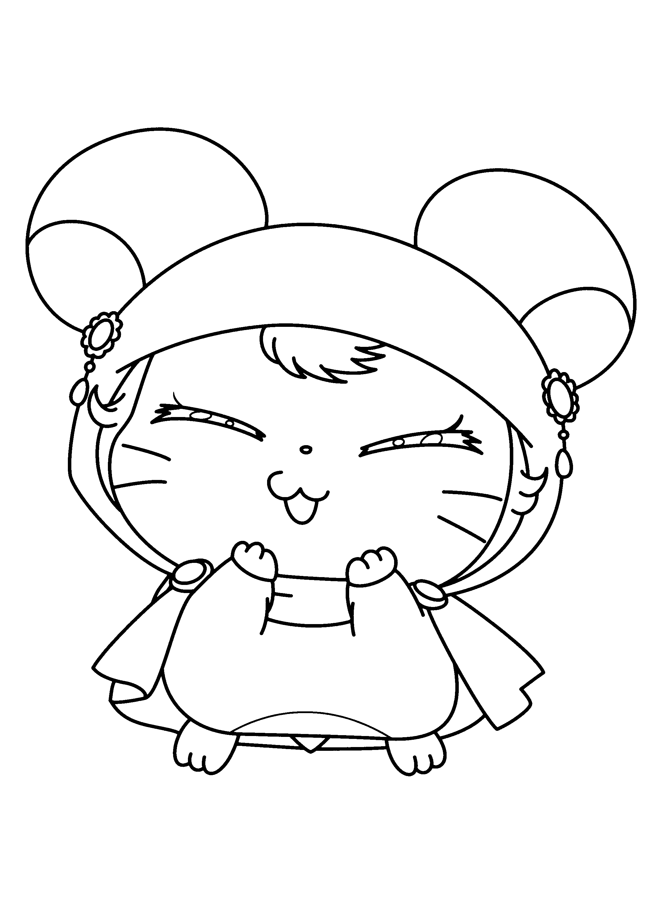 Disegno da colorare: Hamtaro (Cartoni animati) #39997 - Pagine da Colorare Stampabili Gratuite