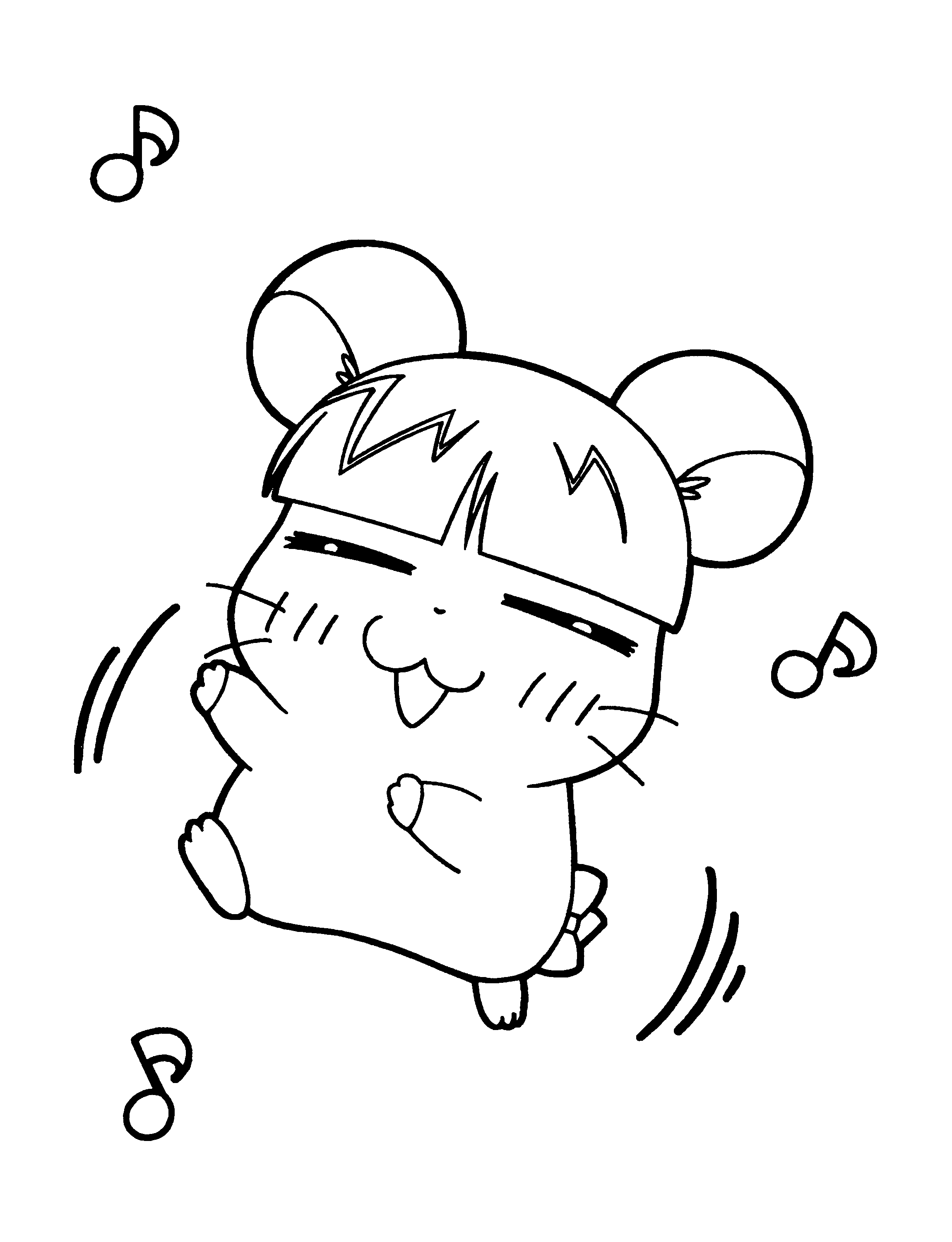 Disegno da colorare: Hamtaro (Cartoni animati) #39998 - Pagine da Colorare Stampabili Gratuite