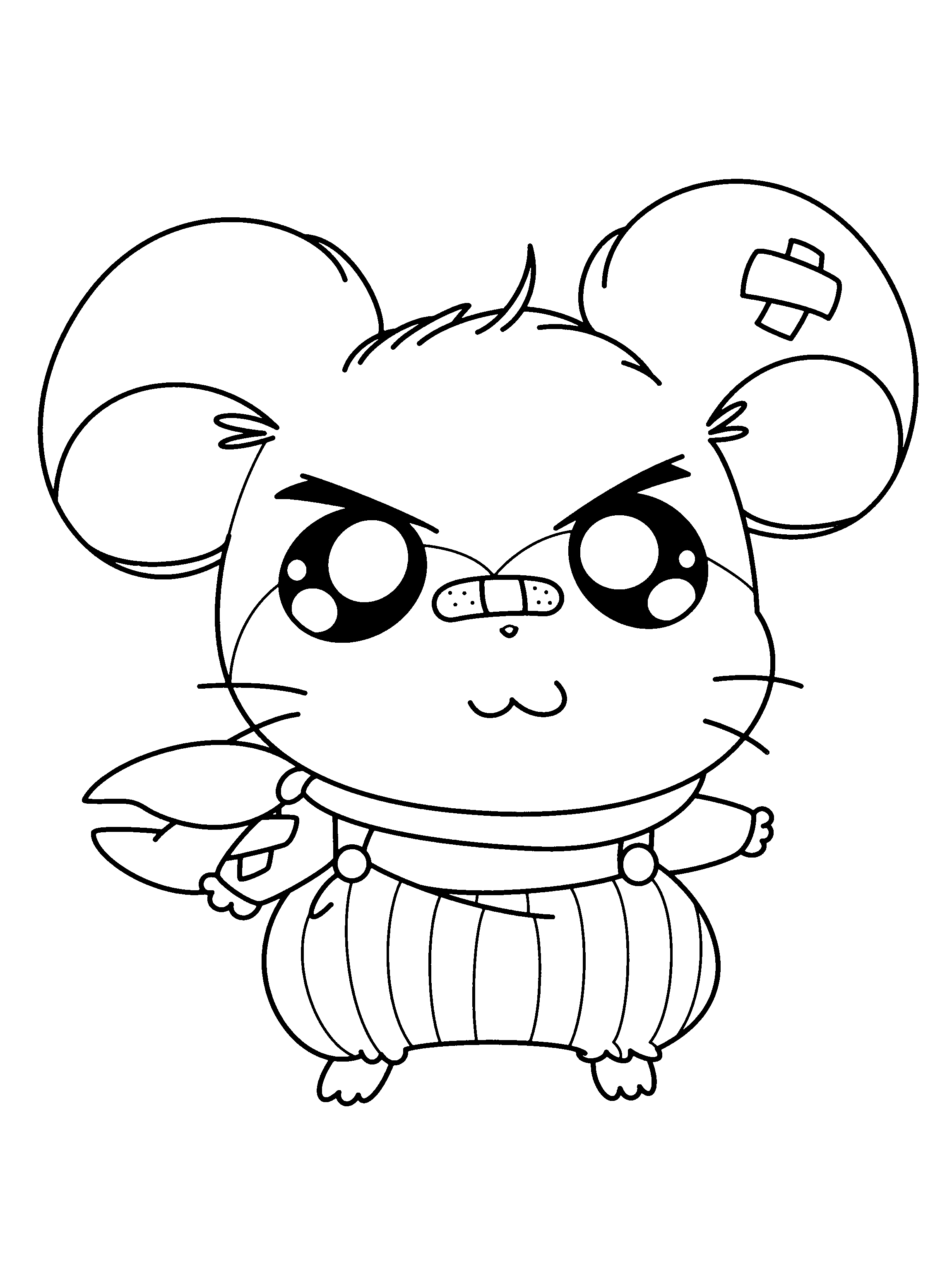 Disegno da colorare: Hamtaro (Cartoni animati) #40000 - Pagine da Colorare Stampabili Gratuite