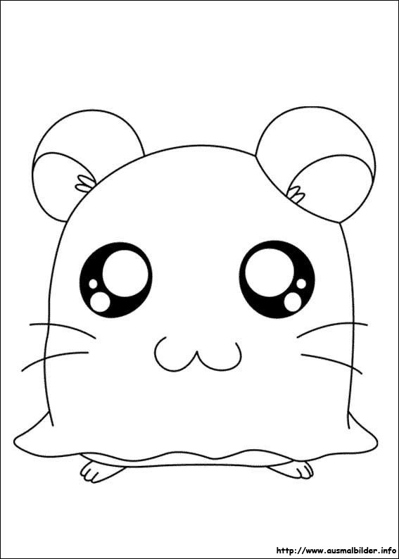 Disegno da colorare: Hamtaro (Cartoni animati) #40003 - Pagine da Colorare Stampabili Gratuite