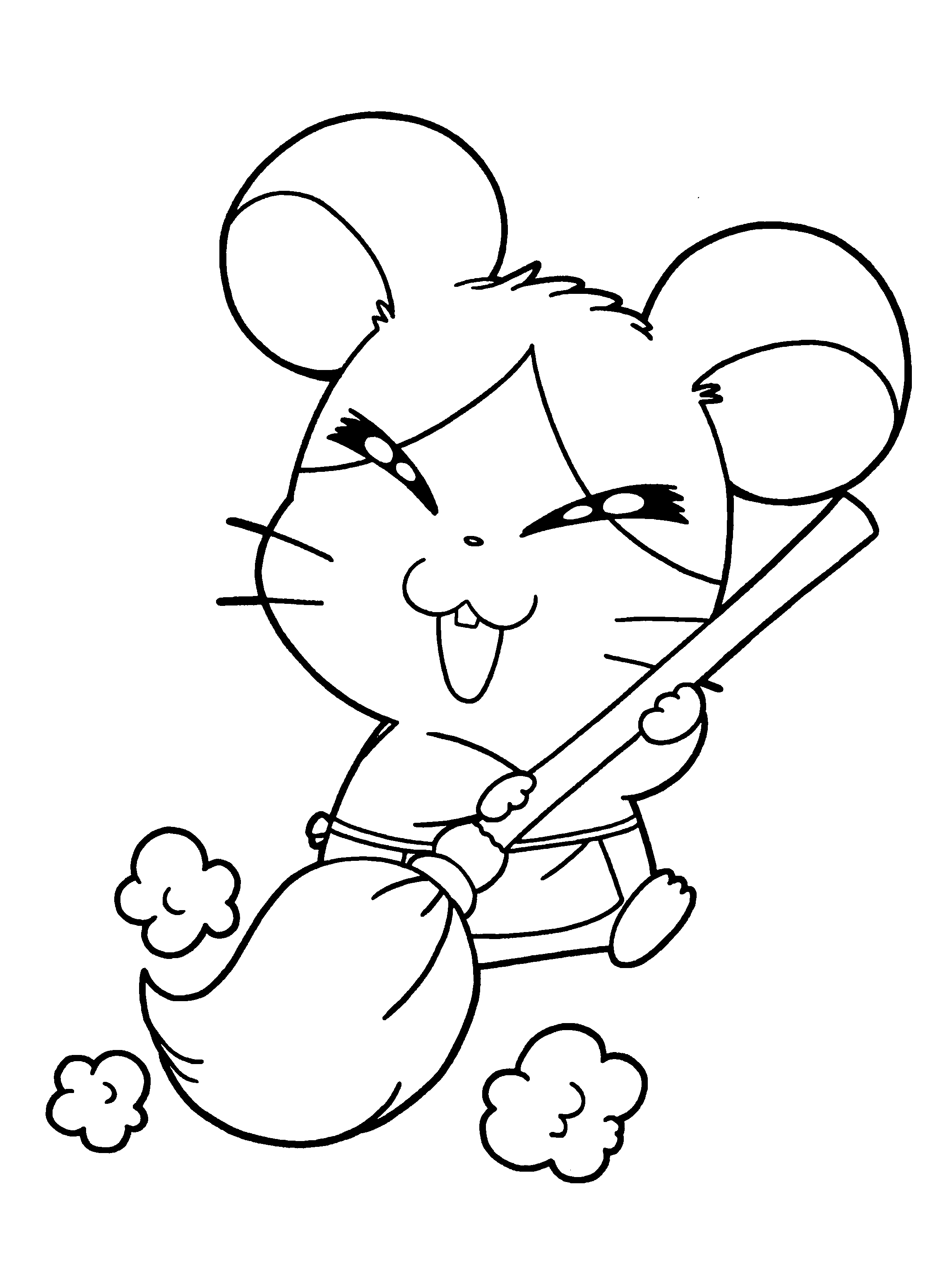 Disegno da colorare: Hamtaro (Cartoni animati) #40004 - Pagine da Colorare Stampabili Gratuite