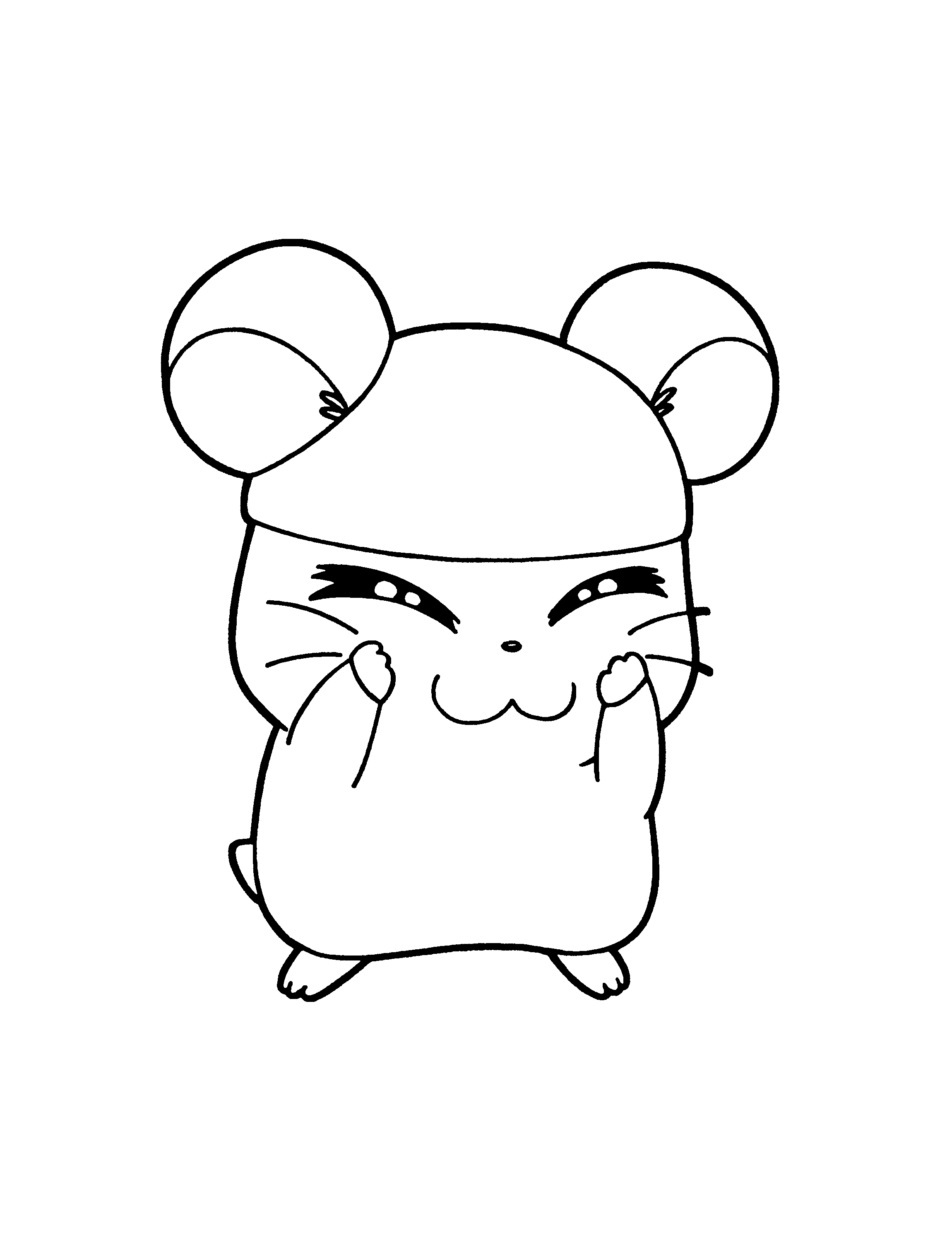 Disegno da colorare: Hamtaro (Cartoni animati) #40005 - Pagine da Colorare Stampabili Gratuite