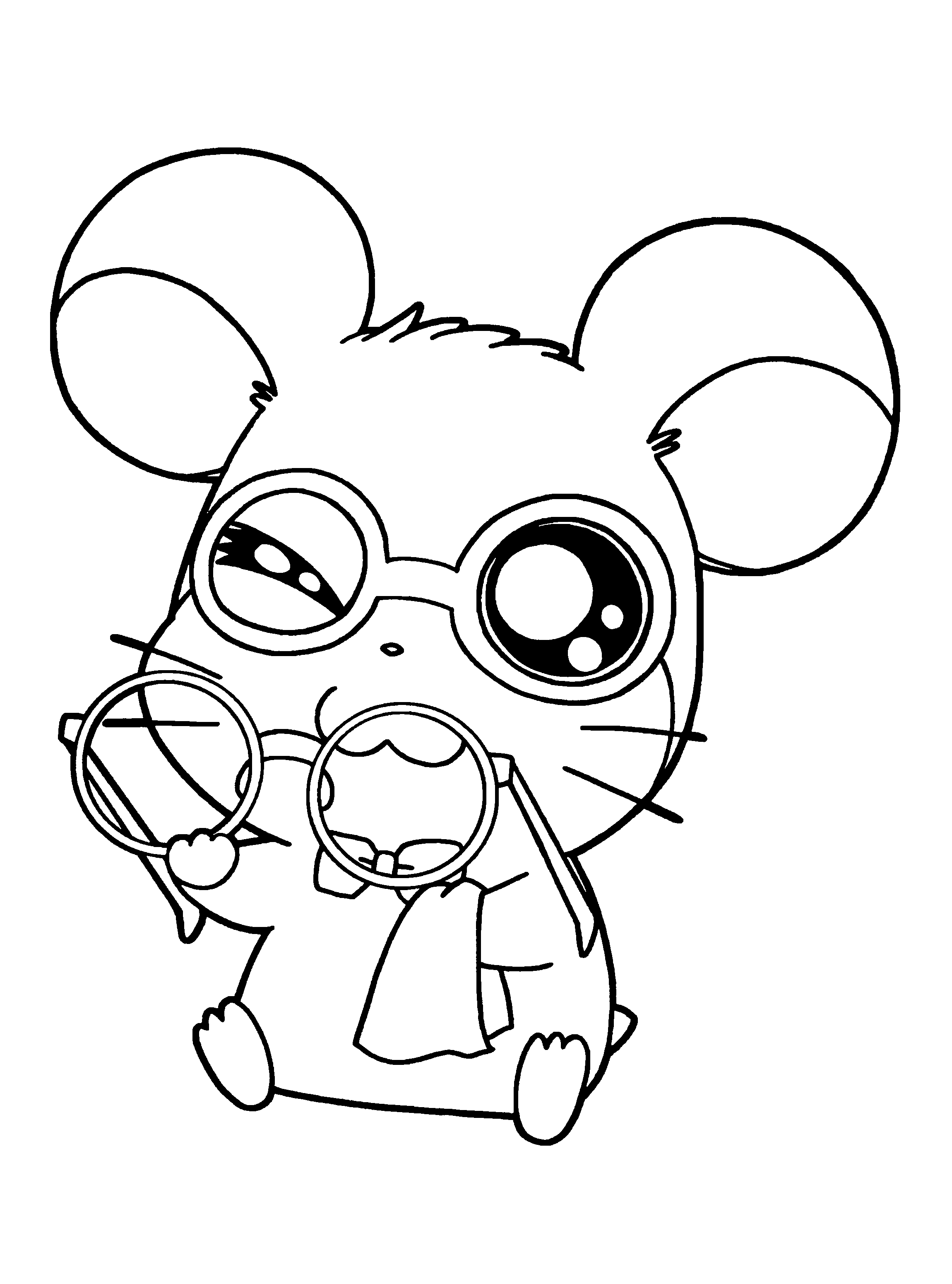 Disegno da colorare: Hamtaro (Cartoni animati) #40007 - Pagine da Colorare Stampabili Gratuite