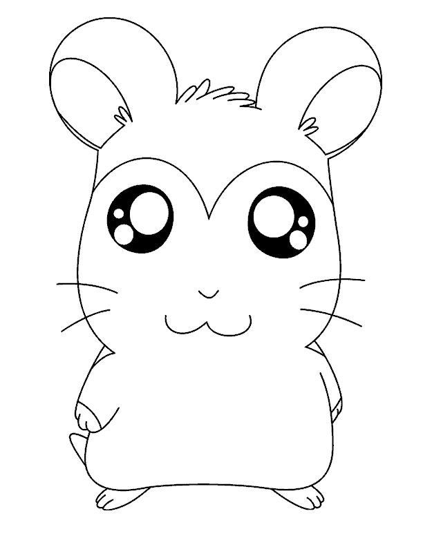 Disegno da colorare: Hamtaro (Cartoni animati) #40019 - Pagine da Colorare Stampabili Gratuite