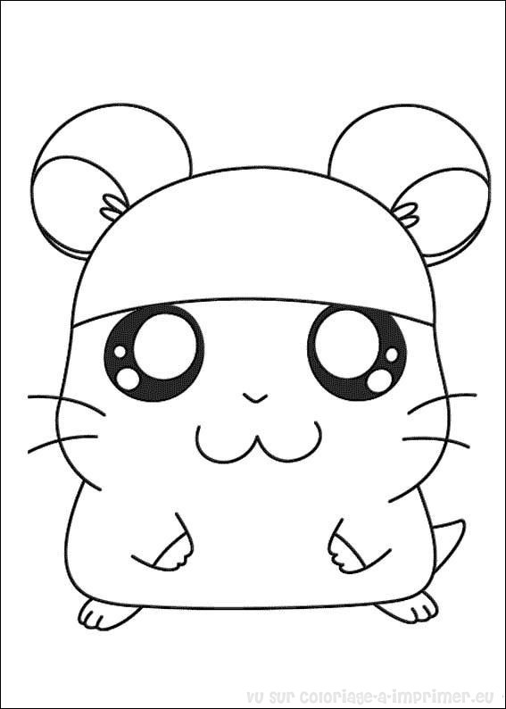 Disegno da colorare: Hamtaro (Cartoni animati) #40021 - Pagine da Colorare Stampabili Gratuite