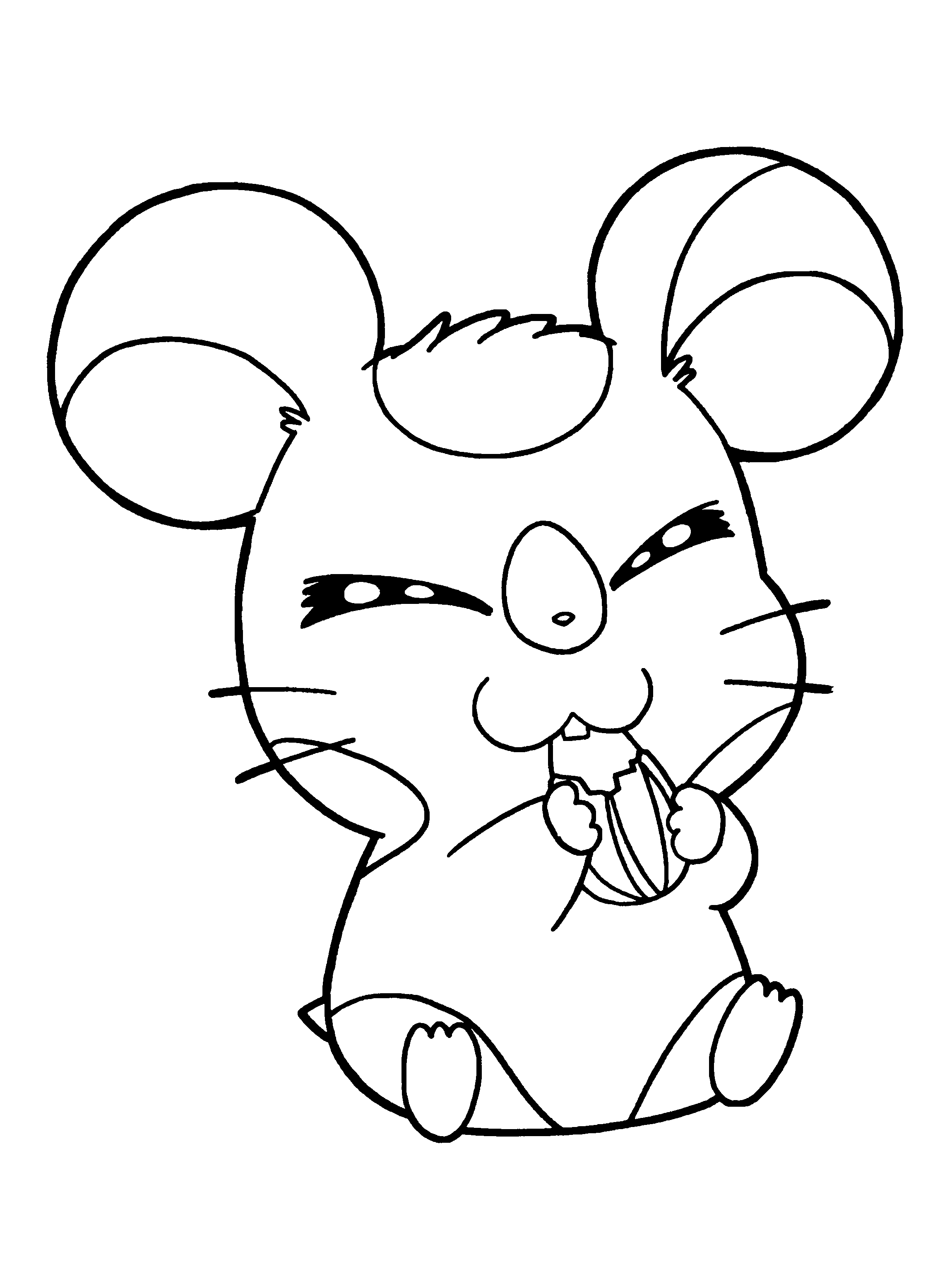 Disegno da colorare: Hamtaro (Cartoni animati) #40025 - Pagine da Colorare Stampabili Gratuite