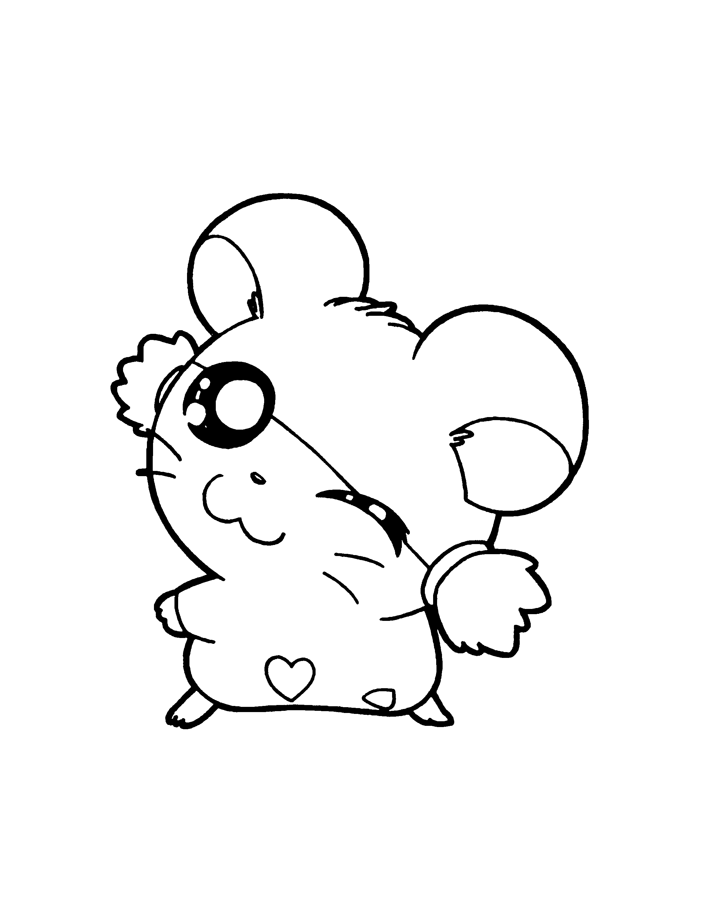 Disegno da colorare: Hamtaro (Cartoni animati) #40035 - Pagine da Colorare Stampabili Gratuite