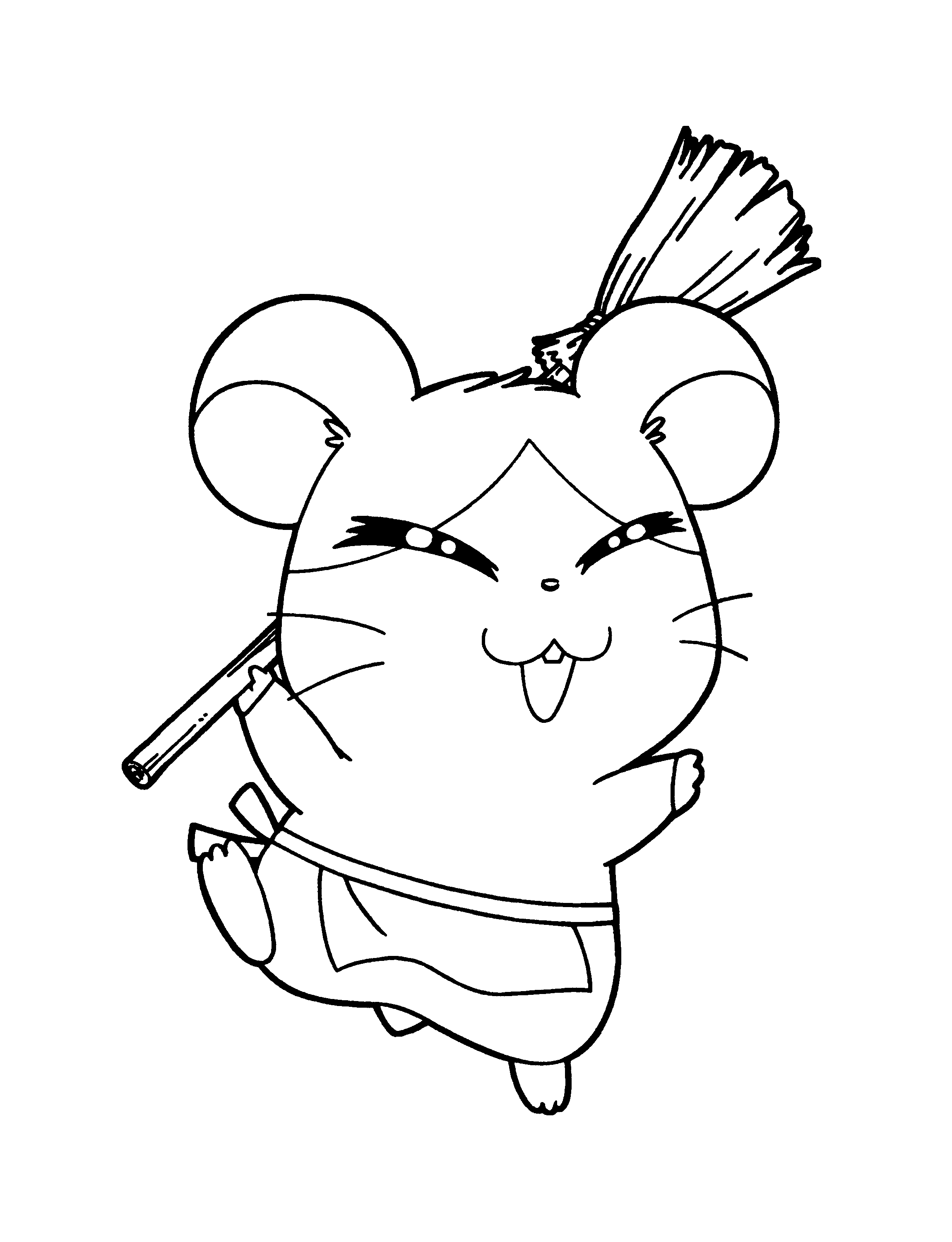 Disegno da colorare: Hamtaro (Cartoni animati) #40041 - Pagine da Colorare Stampabili Gratuite