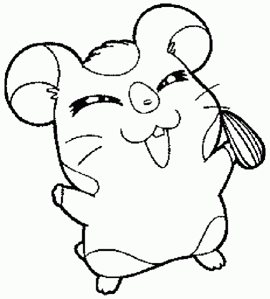 Disegno da colorare: Hamtaro (Cartoni animati) #40053 - Pagine da Colorare Stampabili Gratuite