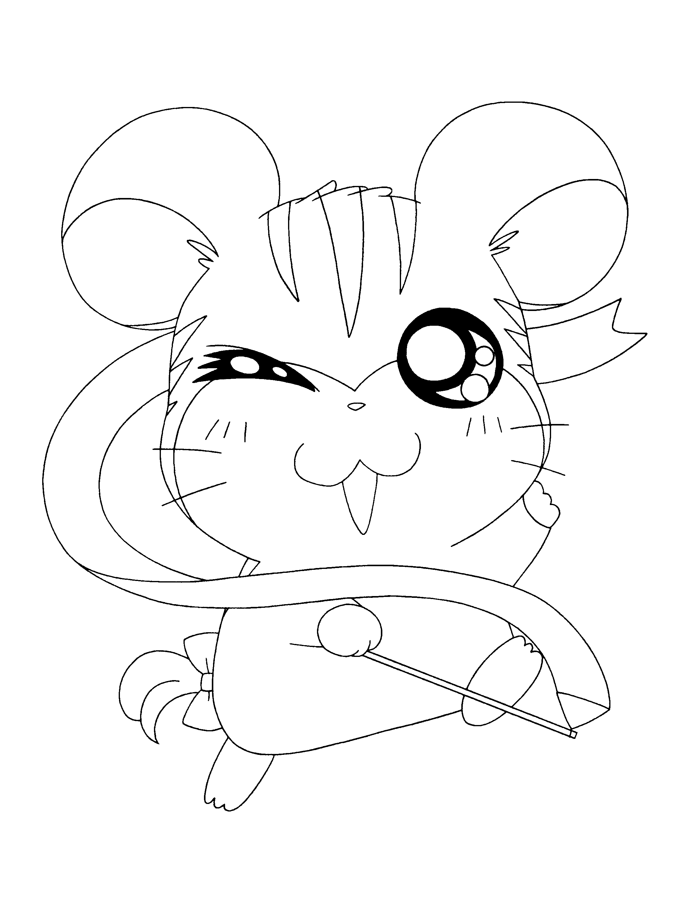 Disegno da colorare: Hamtaro (Cartoni animati) #40056 - Pagine da Colorare Stampabili Gratuite