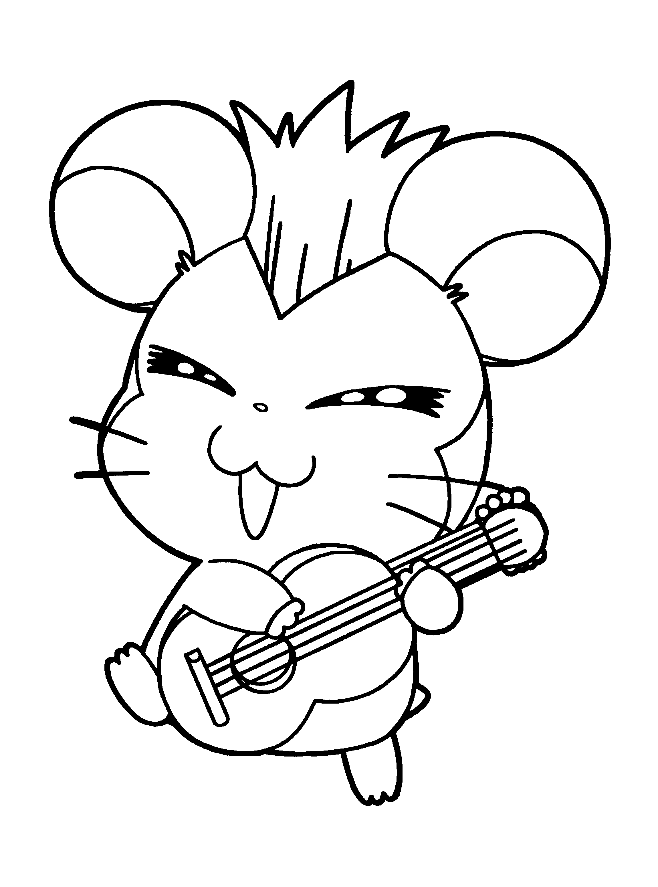 Disegno da colorare: Hamtaro (Cartoni animati) #40059 - Pagine da Colorare Stampabili Gratuite