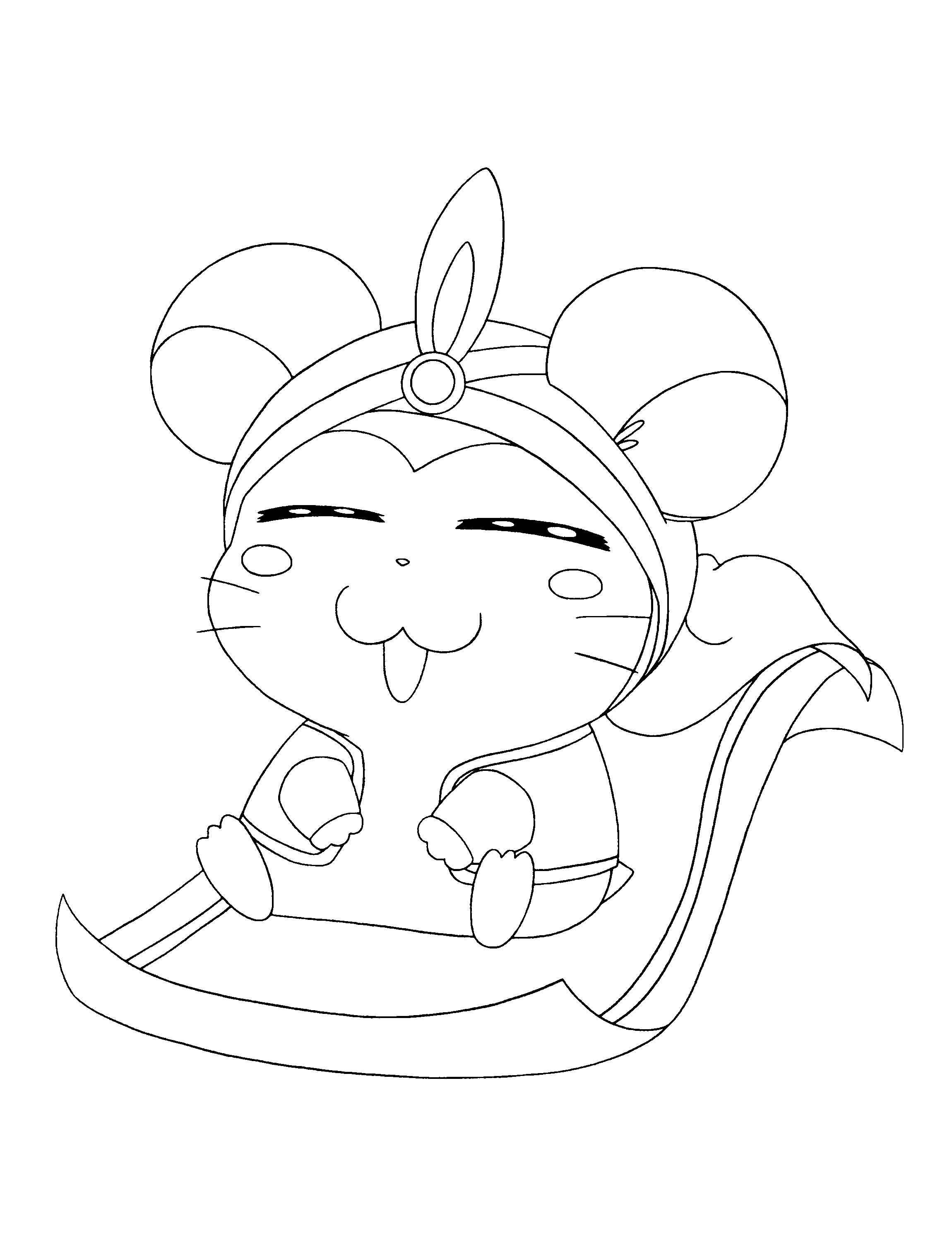 Disegno da colorare: Hamtaro (Cartoni animati) #40083 - Pagine da Colorare Stampabili Gratuite