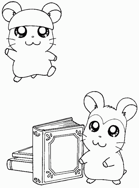 Disegno da colorare: Hamtaro (Cartoni animati) #40087 - Pagine da Colorare Stampabili Gratuite