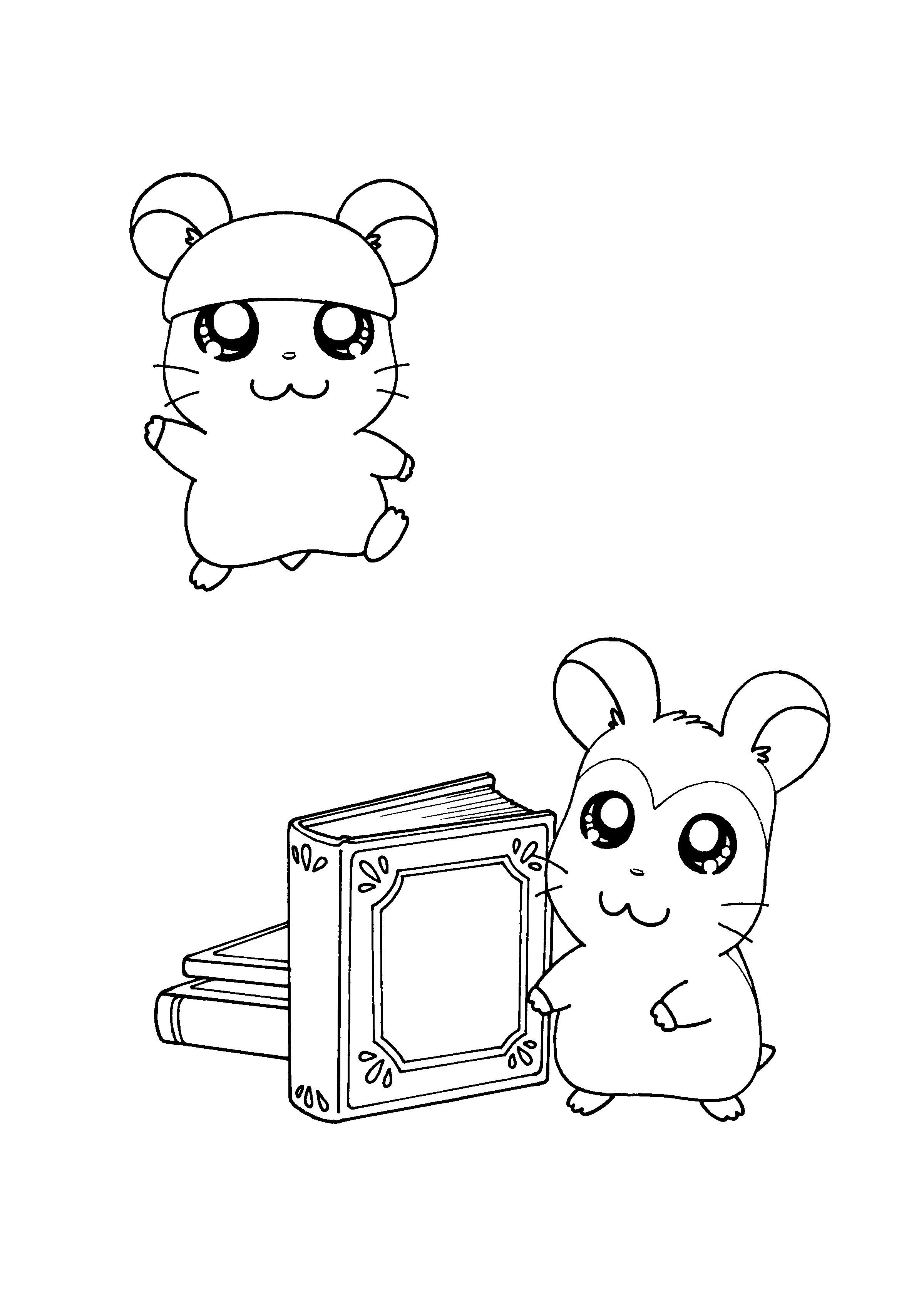 Disegno da colorare: Hamtaro (Cartoni animati) #40088 - Pagine da Colorare Stampabili Gratuite