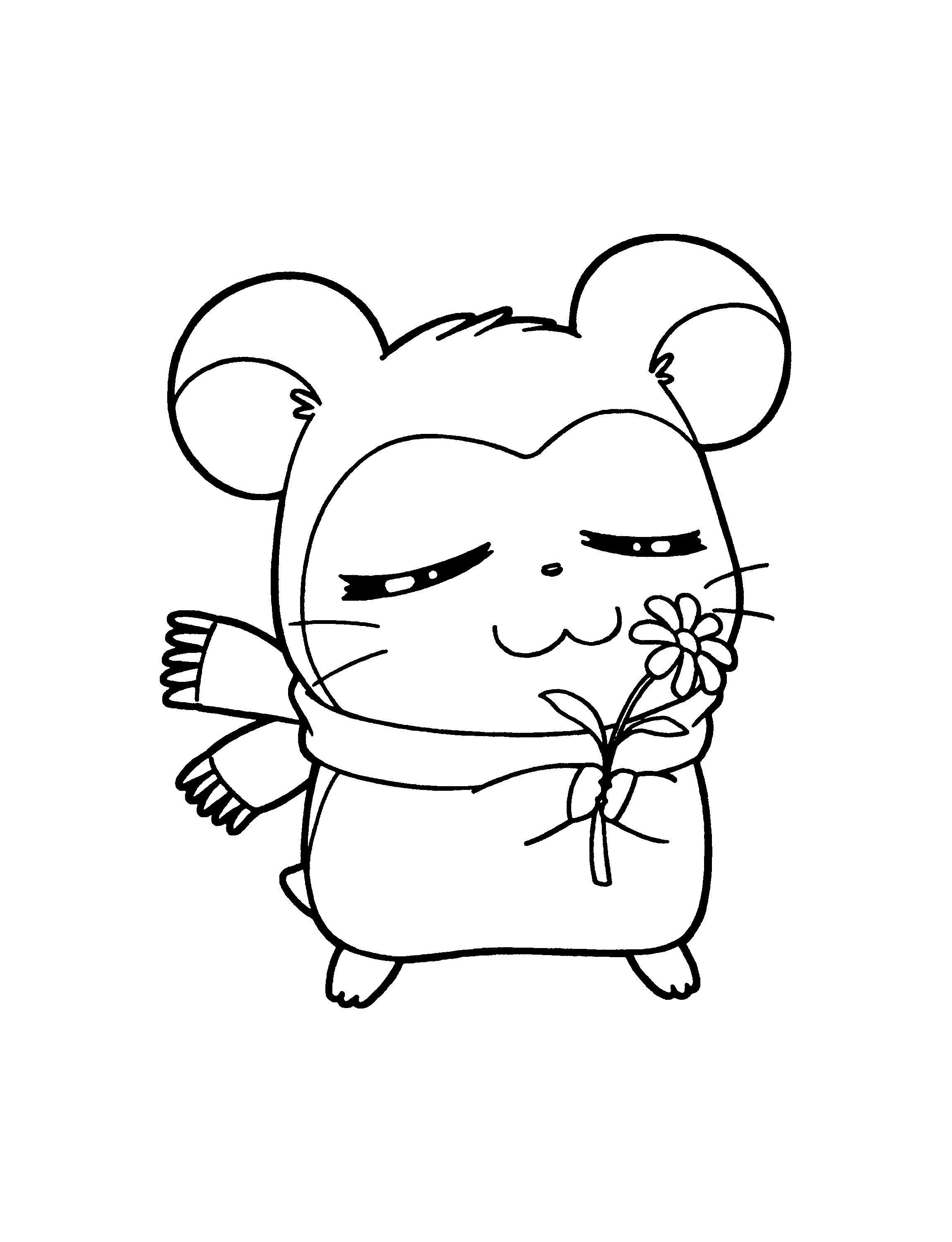 Disegno da colorare: Hamtaro (Cartoni animati) #40089 - Pagine da Colorare Stampabili Gratuite