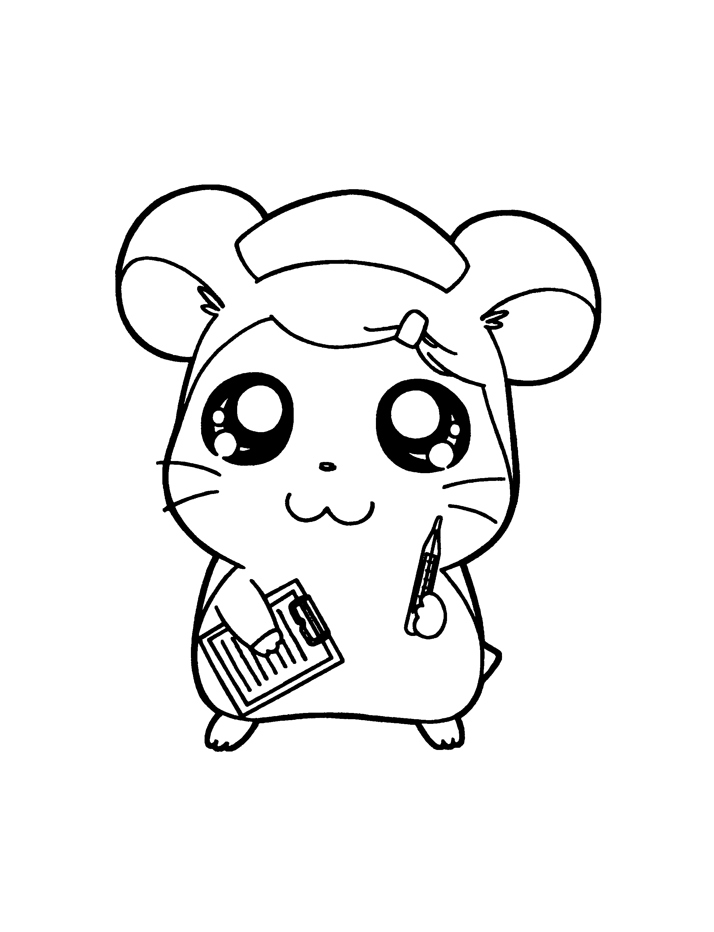 Disegno da colorare: Hamtaro (Cartoni animati) #40094 - Pagine da Colorare Stampabili Gratuite