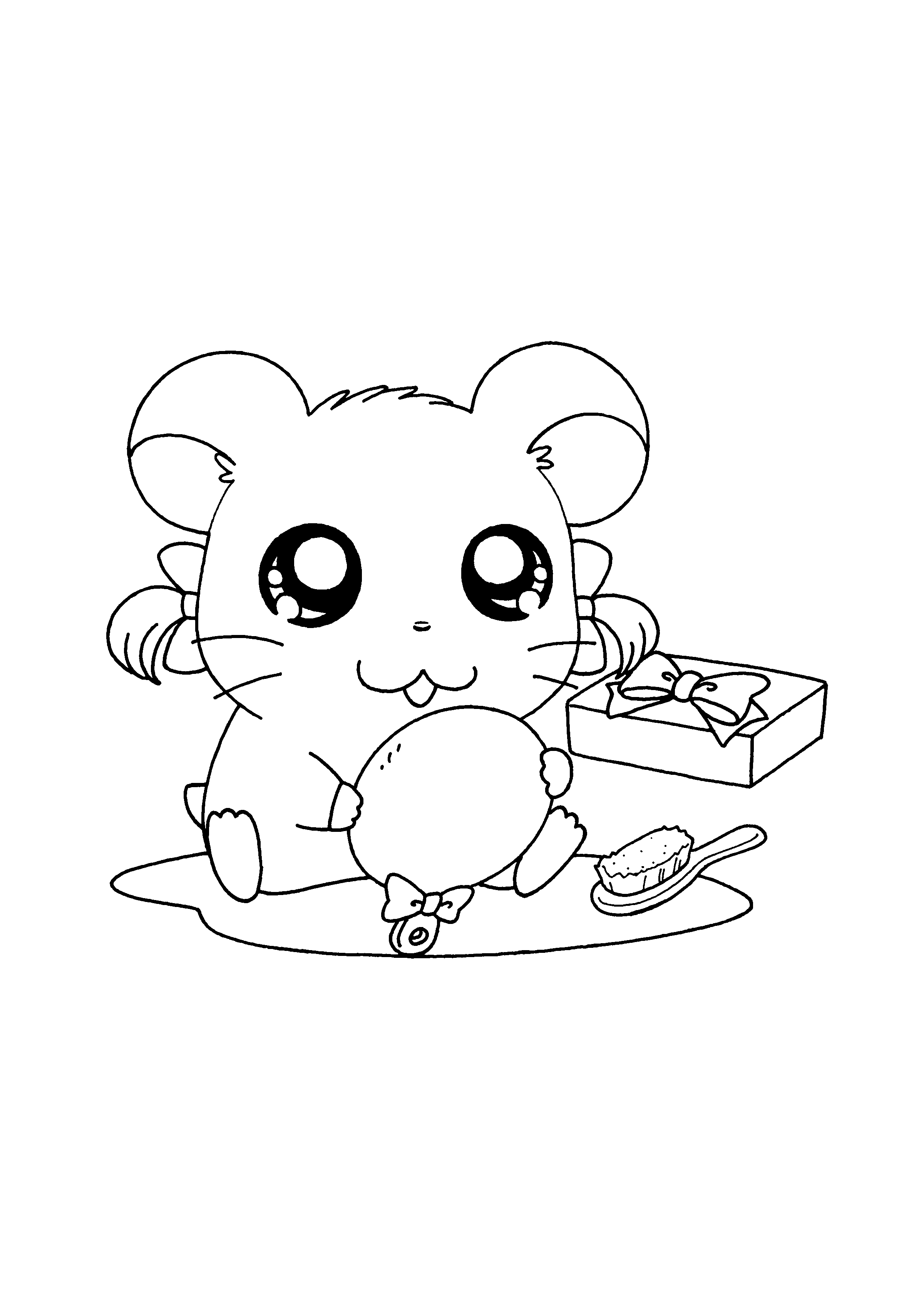 Disegno da colorare: Hamtaro (Cartoni animati) #40107 - Pagine da Colorare Stampabili Gratuite