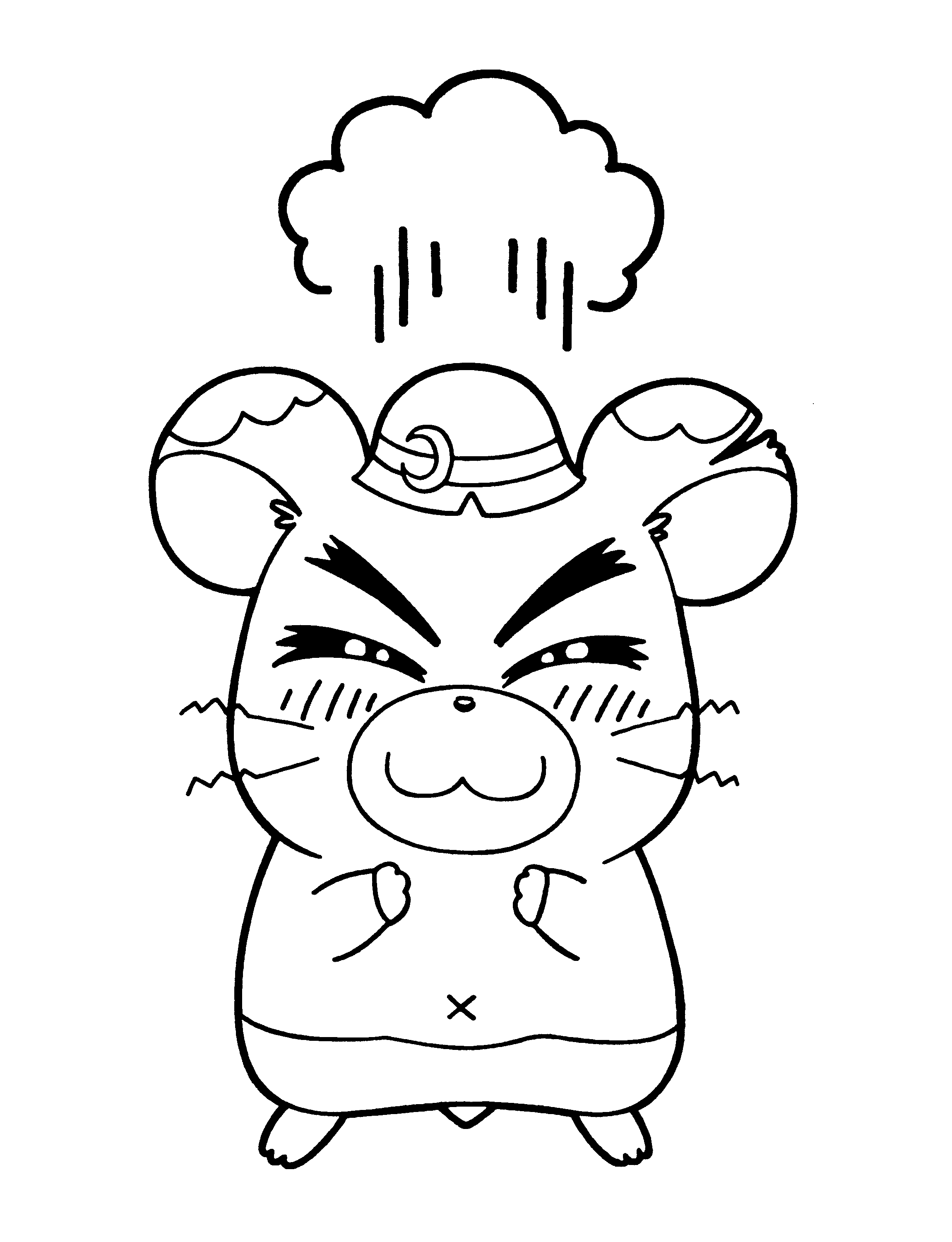 Disegno da colorare: Hamtaro (Cartoni animati) #40115 - Pagine da Colorare Stampabili Gratuite