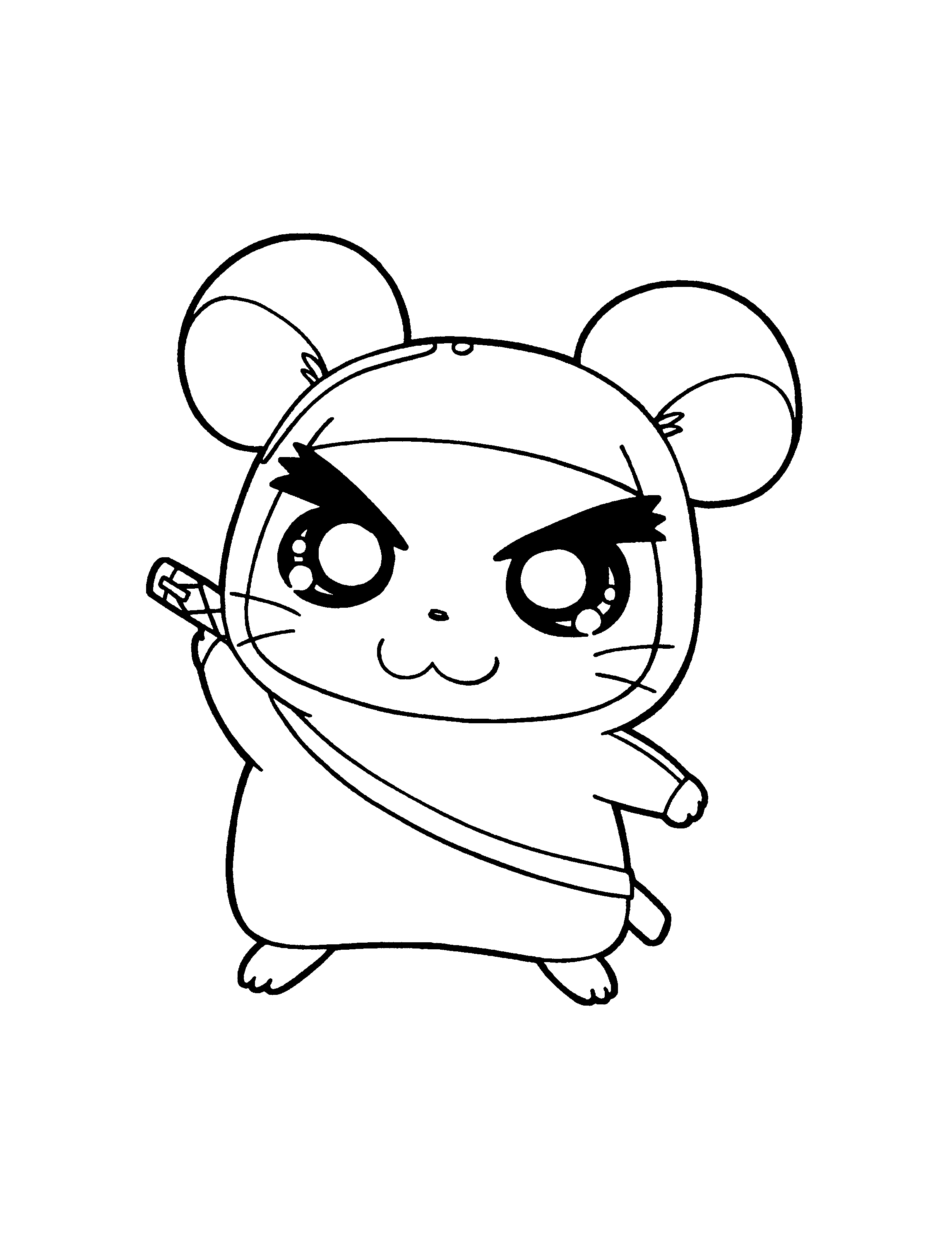 Disegno da colorare: Hamtaro (Cartoni animati) #40150 - Pagine da Colorare Stampabili Gratuite