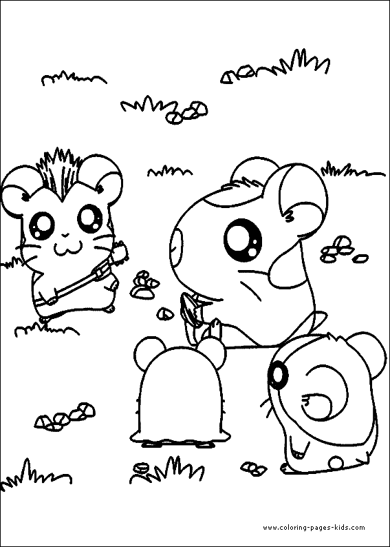 Disegno da colorare: Hamtaro (Cartoni animati) #40155 - Pagine da Colorare Stampabili Gratuite