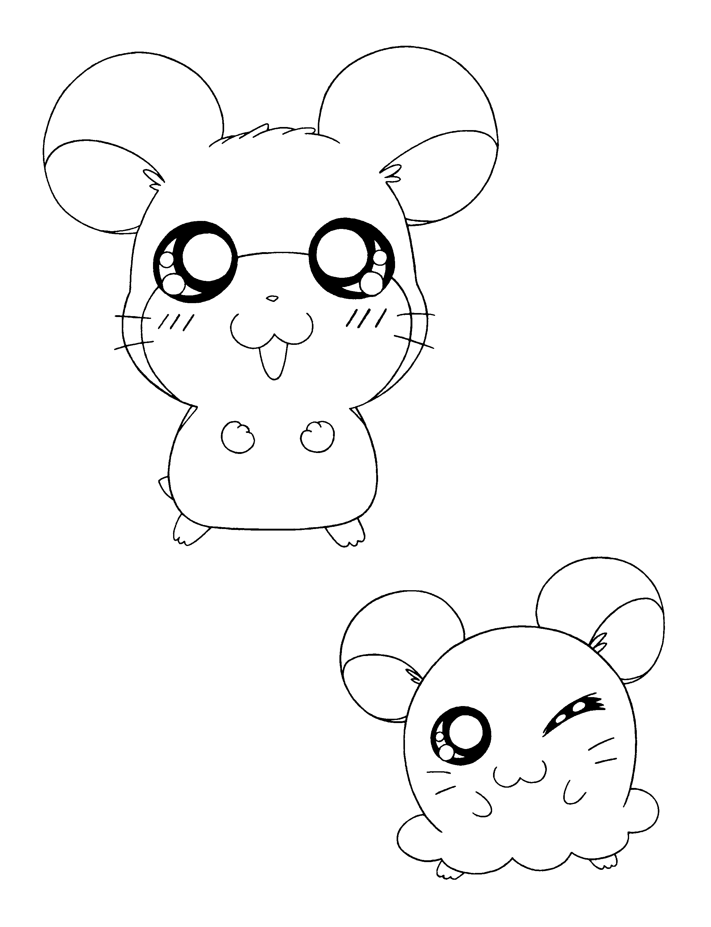 Disegno da colorare: Hamtaro (Cartoni animati) #40158 - Pagine da Colorare Stampabili Gratuite