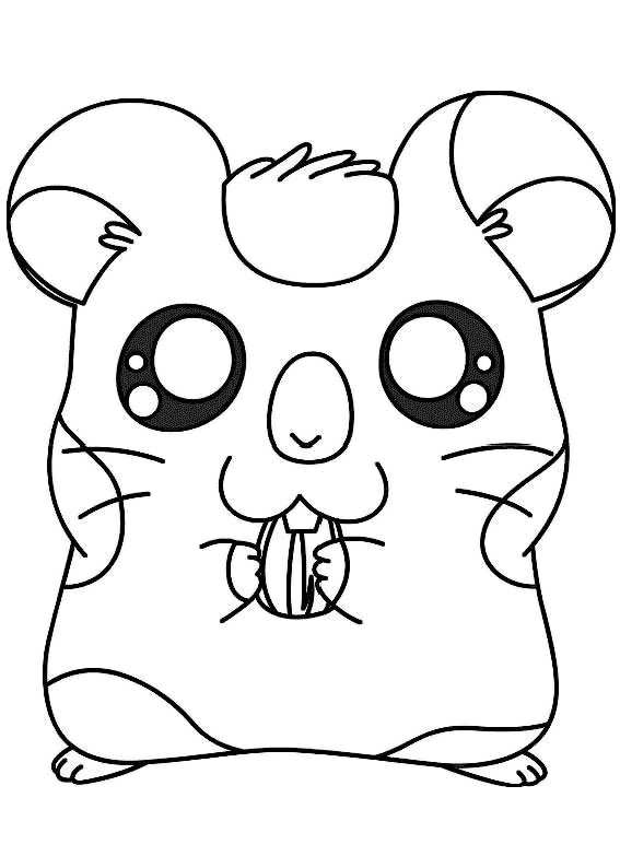 Disegno da colorare: Hamtaro (Cartoni animati) #40198 - Pagine da Colorare Stampabili Gratuite