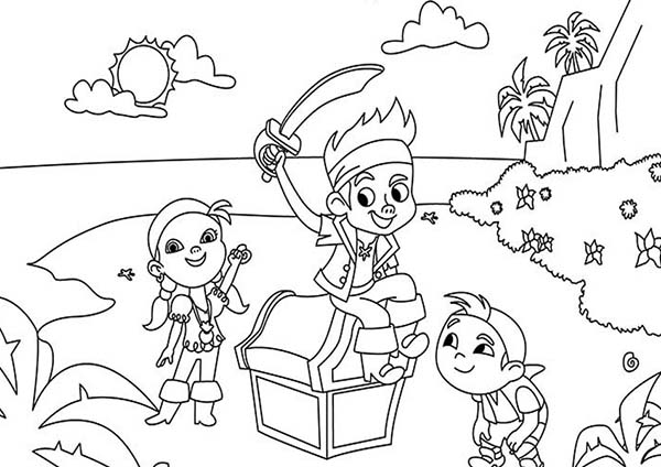Disegno da colorare: Jake e i pirati dell'isola che non c'è (Cartoni animati) #42441 - Pagine da Colorare Stampabili Gratuite