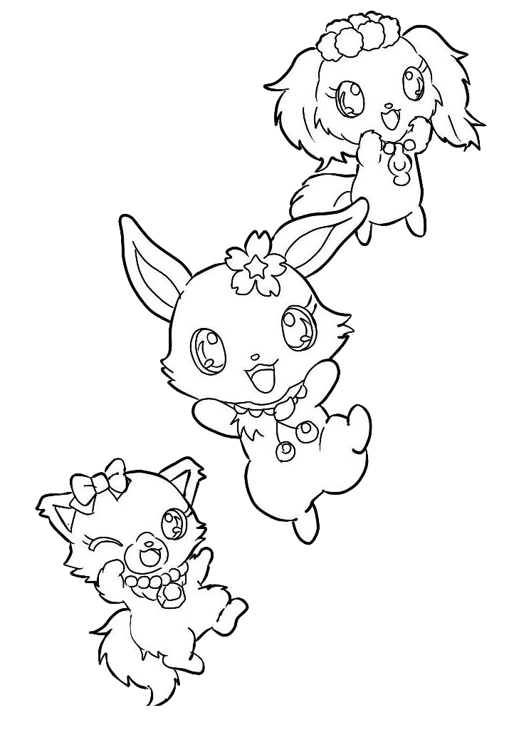 Disegno da colorare: Jewelpet (Cartoni animati) #37691 - Pagine da Colorare Stampabili Gratuite