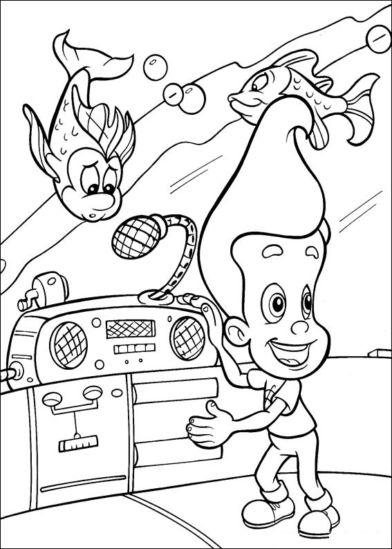 Disegno da colorare: Jimmy neutrone (Cartoni animati) #48916 - Pagine da Colorare Stampabili Gratuite