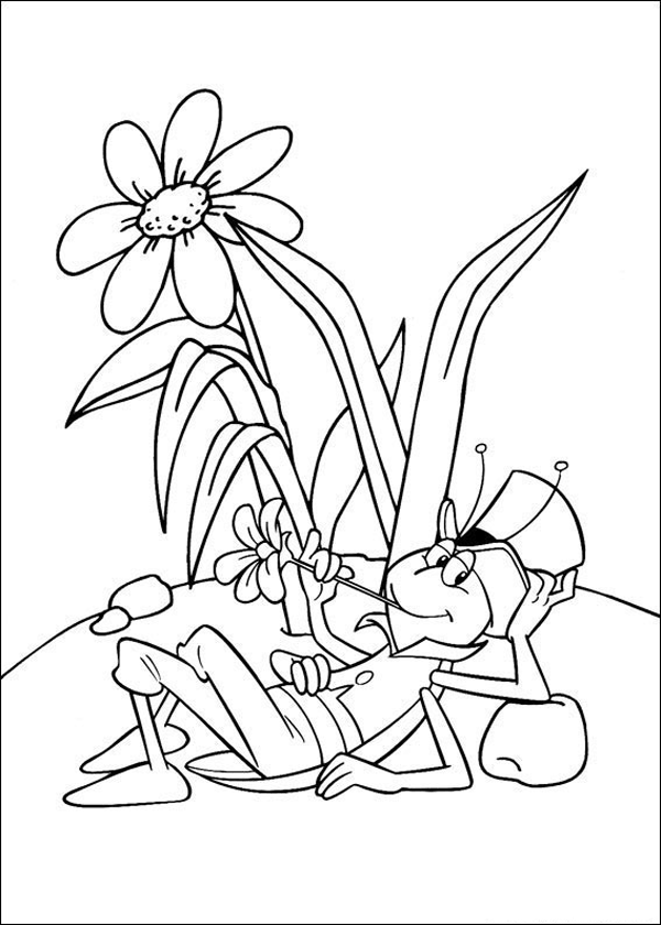 Disegno da colorare: L'ape Maya (Cartoni animati) #28329 - Pagine da Colorare Stampabili Gratuite