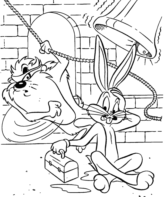 Disegno da colorare: Looney Tunes (Cartoni animati) #39215 - Pagine da Colorare Stampabili Gratuite