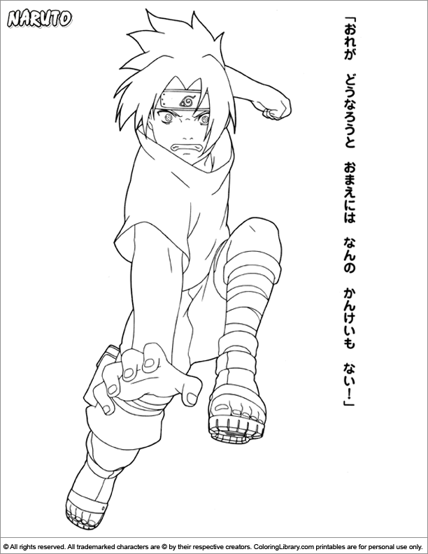 Disegno da colorare: naruto (Cartoni animati) #38277 - Pagine da Colorare Stampabili Gratuite