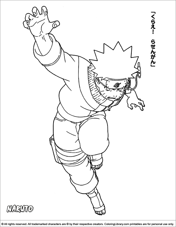 Disegno da colorare: naruto (Cartoni animati) #38389 - Pagine da Colorare Stampabili Gratuite