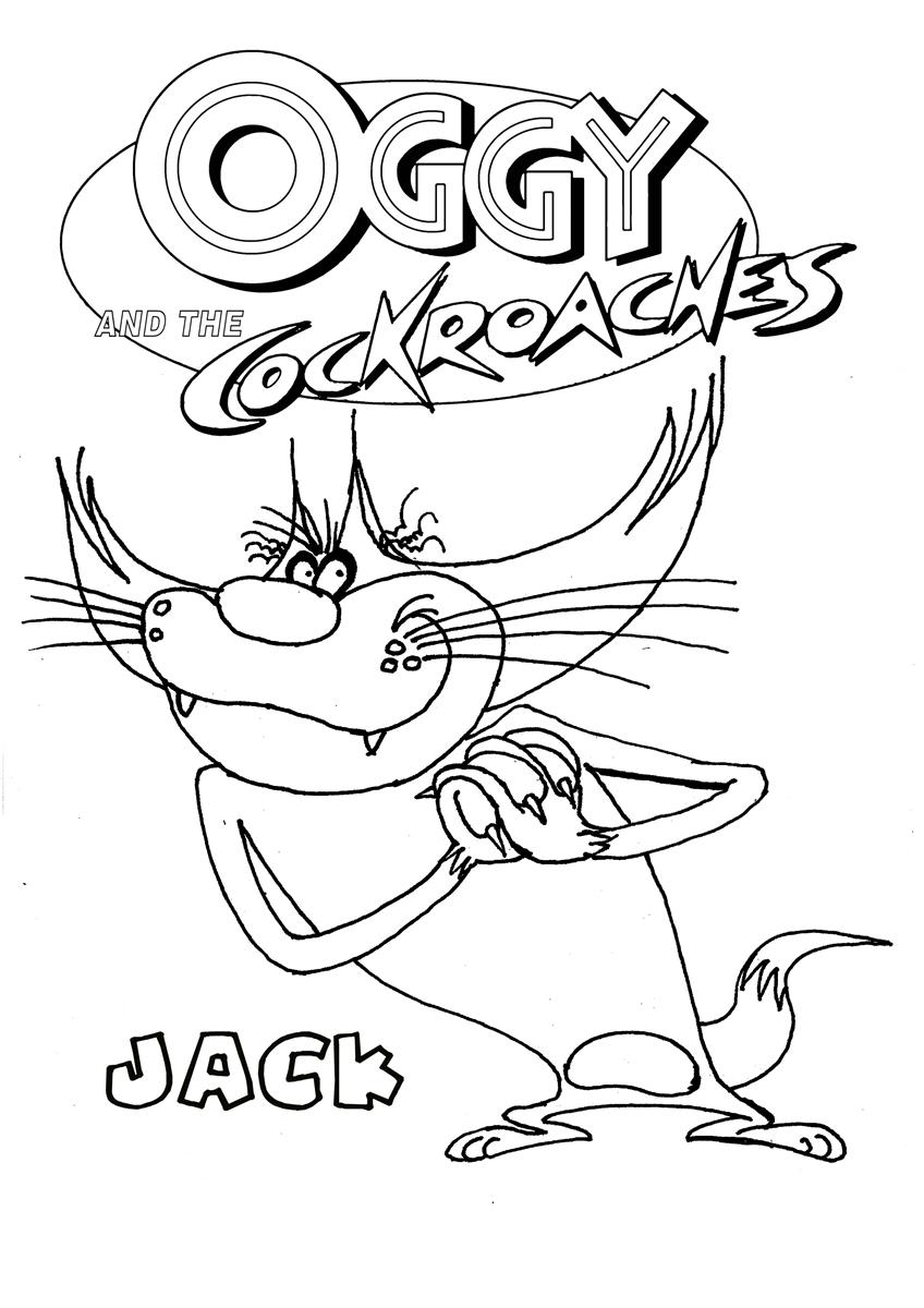 Disegno da colorare: Oggy e gli scarafaggi (Cartoni animati) #37863 - Pagine da Colorare Stampabili Gratuite