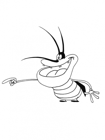 Disegno da colorare: Oggy e gli scarafaggi (Cartoni animati) #37890 - Pagine da Colorare Stampabili Gratuite