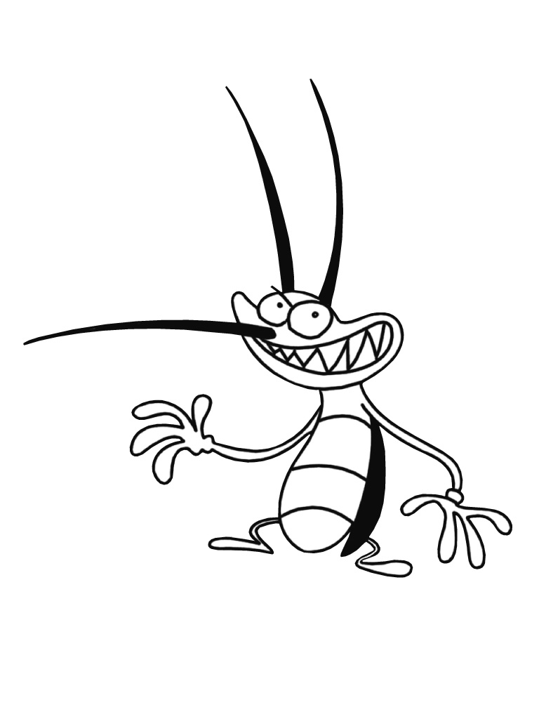 Disegno da colorare: Oggy e gli scarafaggi (Cartoni animati) #37938 - Pagine da Colorare Stampabili Gratuite