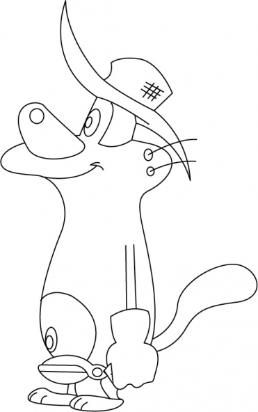 Disegno da colorare: Oggy e gli scarafaggi (Cartoni animati) #37951 - Pagine da Colorare Stampabili Gratuite