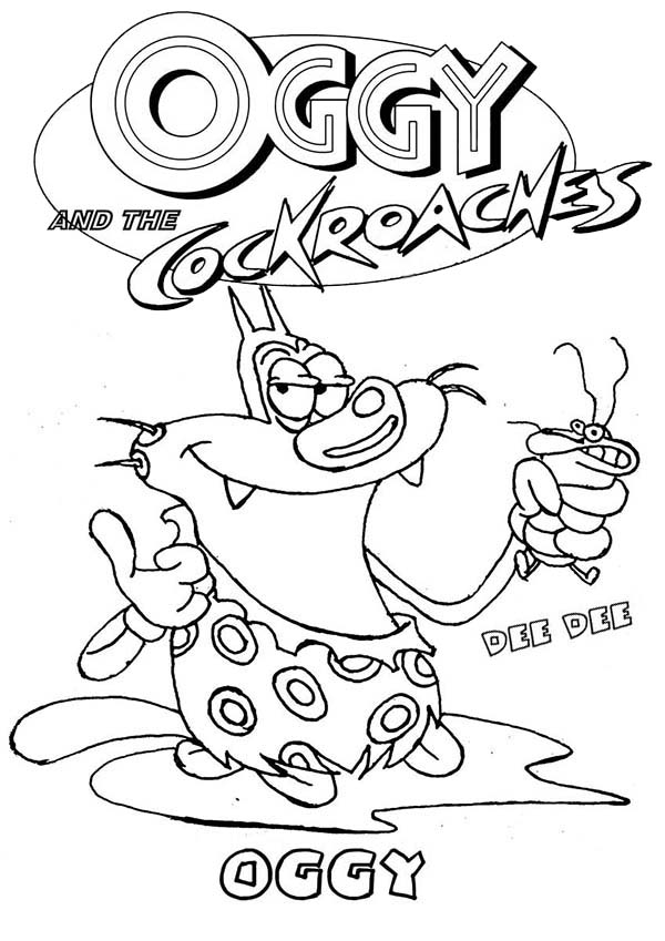 Disegno da colorare: Oggy e gli scarafaggi (Cartoni animati) #37991 - Pagine da Colorare Stampabili Gratuite