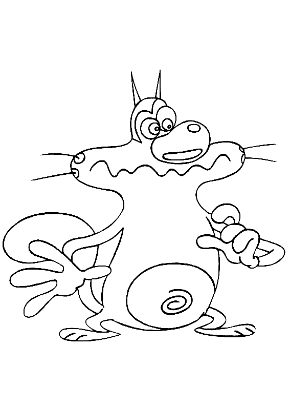 Disegno da colorare: Oggy e gli scarafaggi (Cartoni animati) #37997 - Pagine da Colorare Stampabili Gratuite