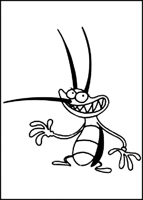 Disegno da colorare: Oggy e gli scarafaggi (Cartoni animati) #38029 - Pagine da Colorare Stampabili Gratuite