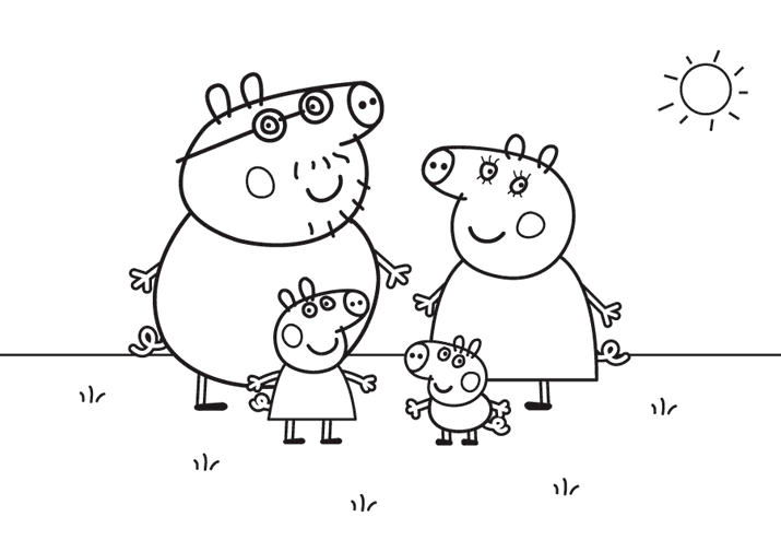 Disegno da colorare: Peppa Pig (Cartoni animati) #43905 - Pagine da Colorare Stampabili Gratuite