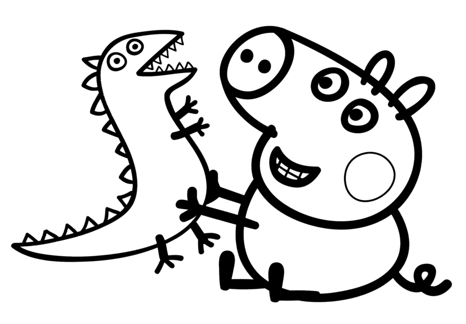 Disegno da colorare: Peppa Pig (Cartoni animati) #43906 - Pagine da Colorare Stampabili Gratuite