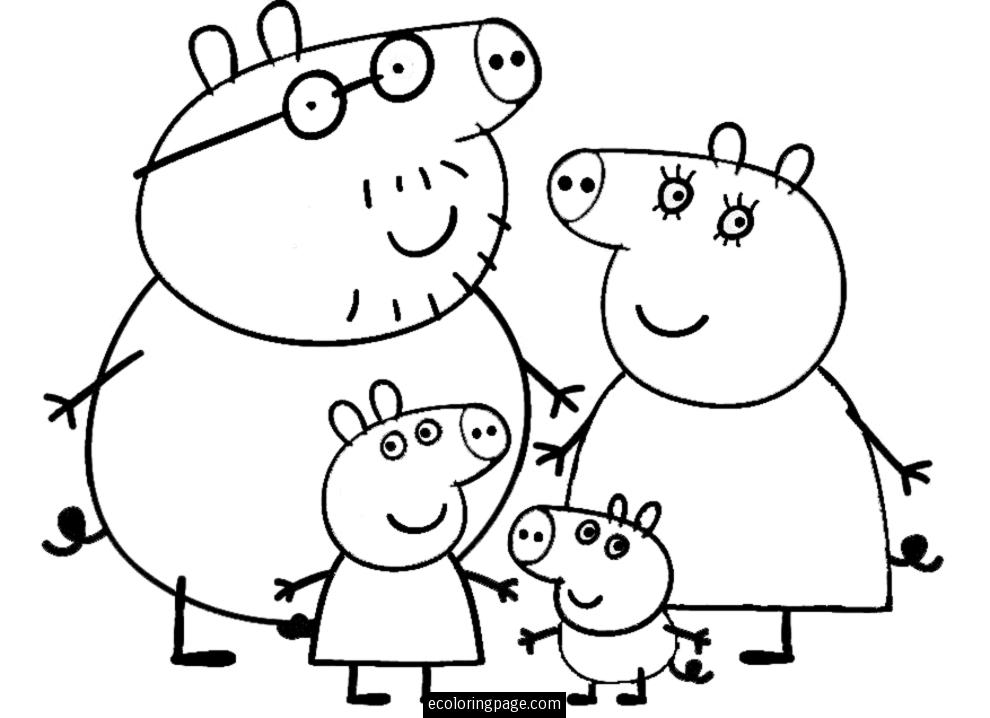Disegno da colorare: Peppa Pig (Cartoni animati) #43907 - Pagine da Colorare Stampabili Gratuite