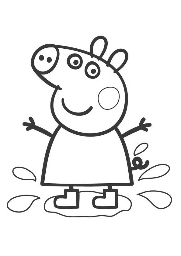 Disegno da colorare: Peppa Pig (Cartoni animati) #43911 - Pagine da Colorare Stampabili Gratuite